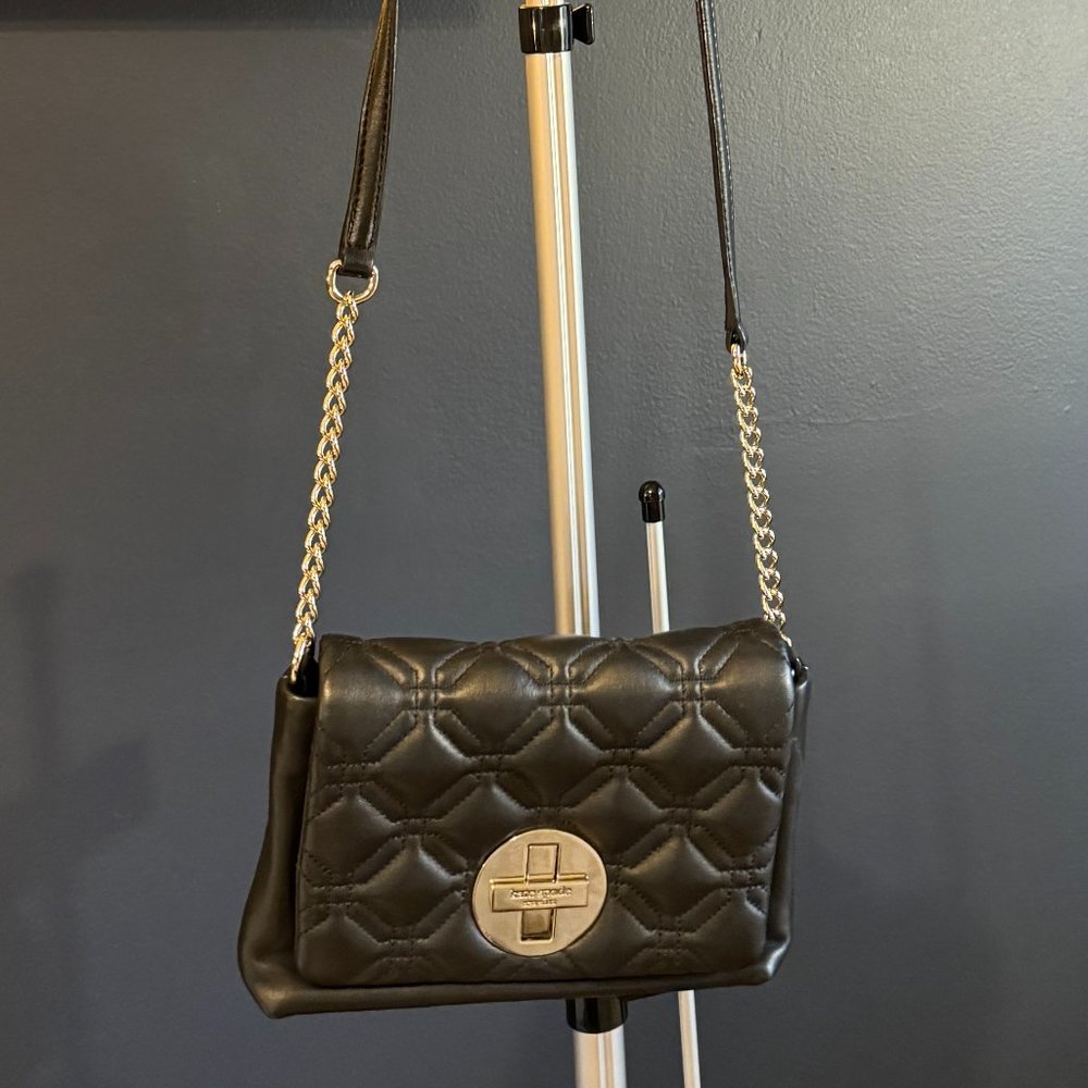 Kate Spade Black Leather Astor Court Naomi Crossbody Bag